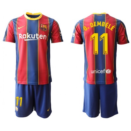 Jalkapallo Pelipaidat/Peliasut FC Barcelona Ousmane Dembele 11 Lasten Kotipaita 2020-2021